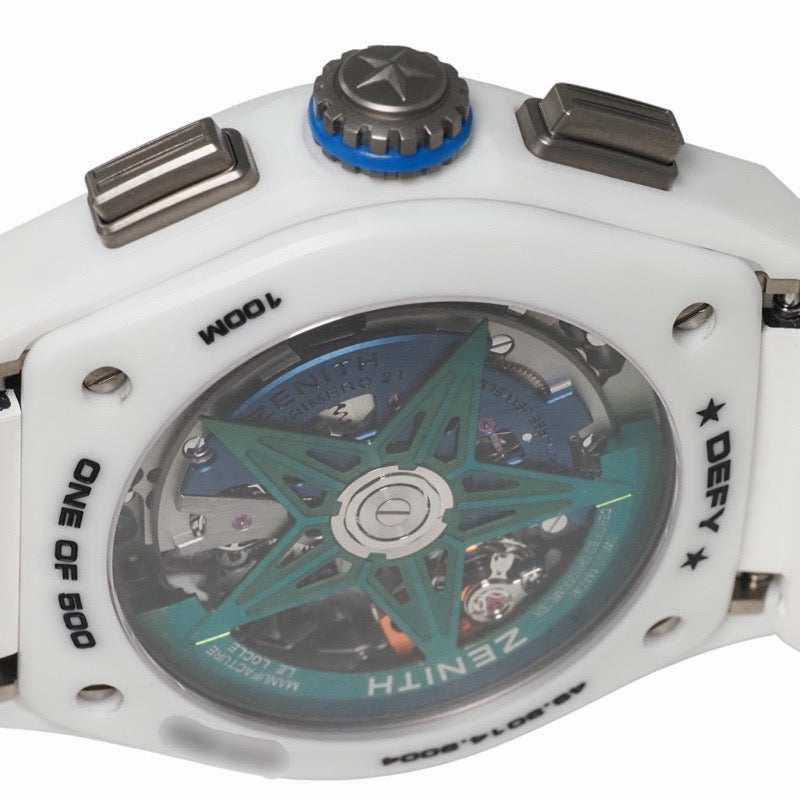 ゼニス 49.9014.9004/01.R953 デファイ21 クロマ II 世界限定500本 スケルトン / ホワイト セラミック