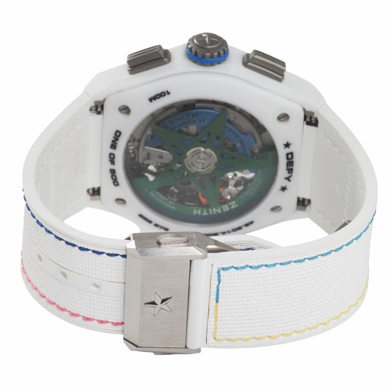 ゼニス 49.9014.9004/01.R953 デファイ21 クロマ II 世界限定500本 スケルトン / ホワイト セラミック