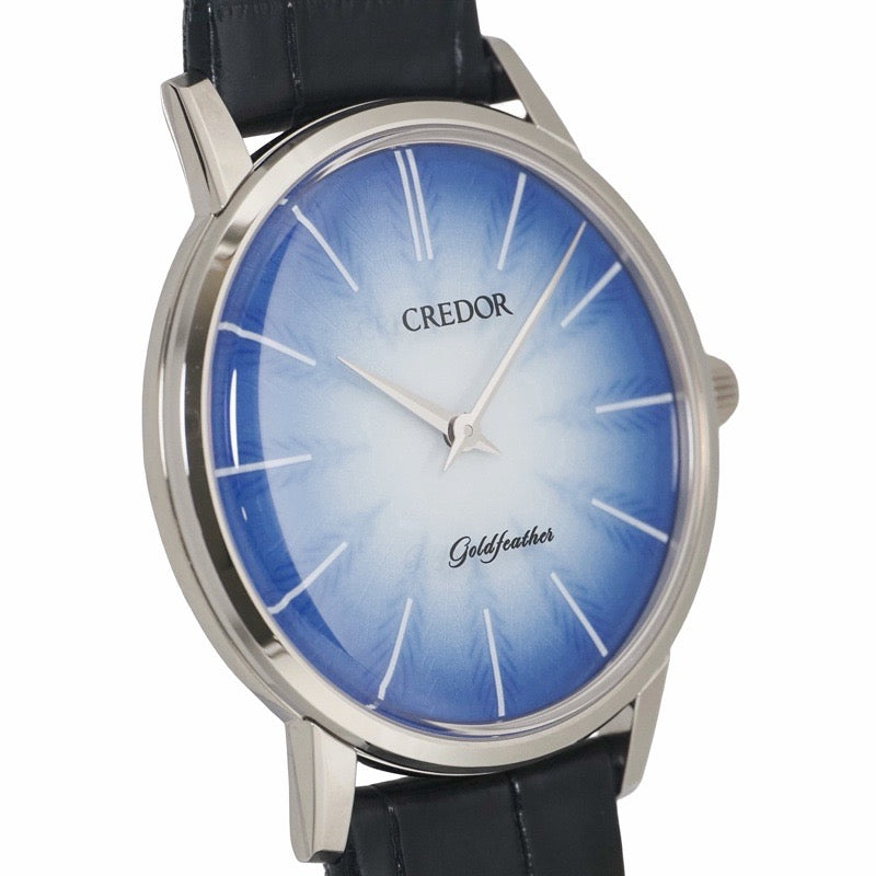 Seiko Credor GCBY991 Gold Feather UTD Imari Nabeshima porcelain dial, limited edition of 60 pieces, blue.