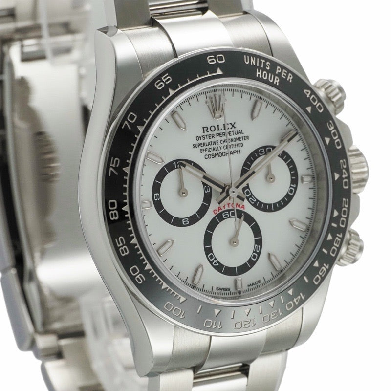 ロレックス 126500LN デイトナ 保証書2025年 ホワイト ステンレス