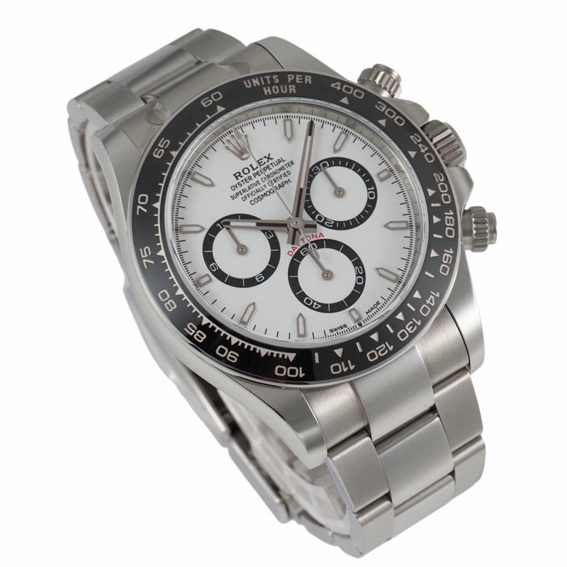 ロレックス 126500LN デイトナ 保証書2024年 ホワイト ステンレス