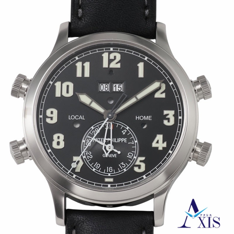 パテックフィリップ 5520P-001 グランド コンプリケーション アラーム・トラベルタイム ブラック プラチナ