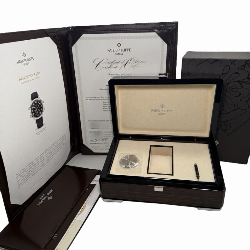 パテックフィリップ 5520P-001 グランド コンプリケーション アラーム・トラベルタイム ブラック プラチナ
