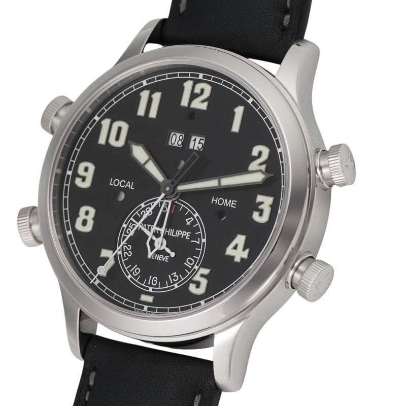 パテックフィリップ 5520P-001 グランド コンプリケーション アラーム・トラベルタイム ブラック プラチナ