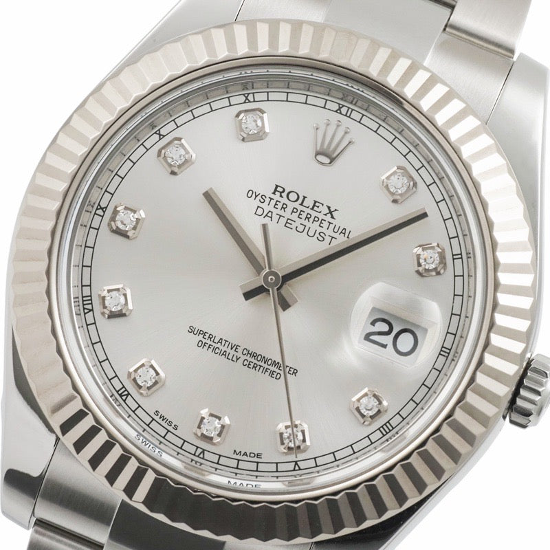Rolex 116334G Datejust Silver Stainless Steel