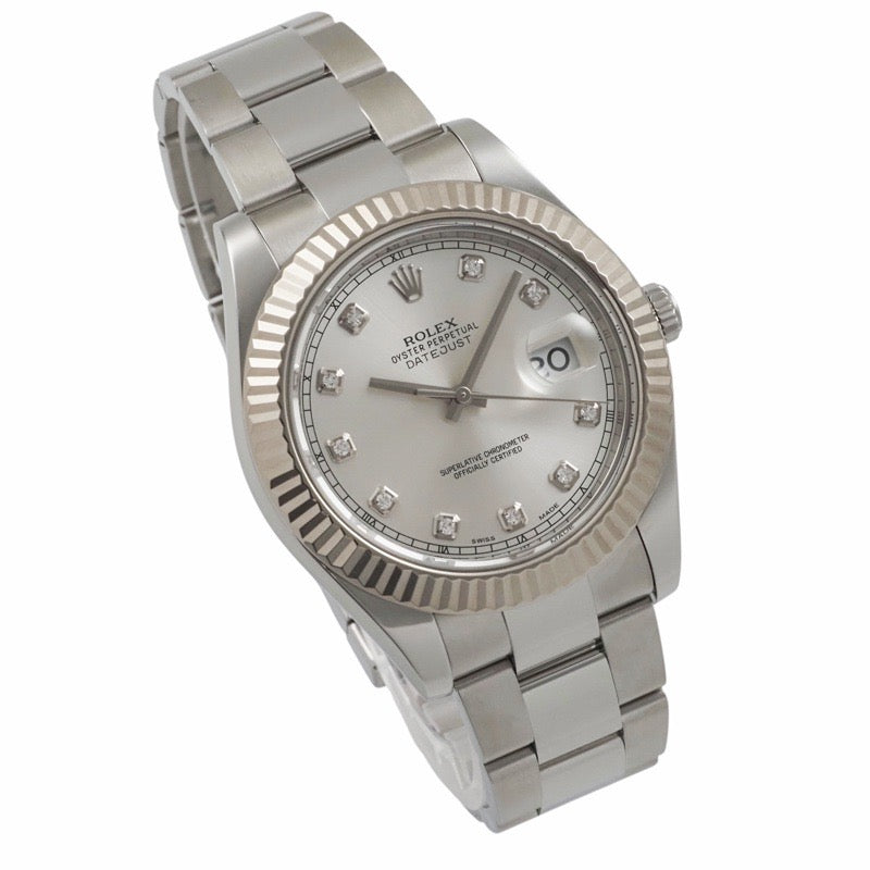 Rolex 116334G Datejust Silver Stainless Steel