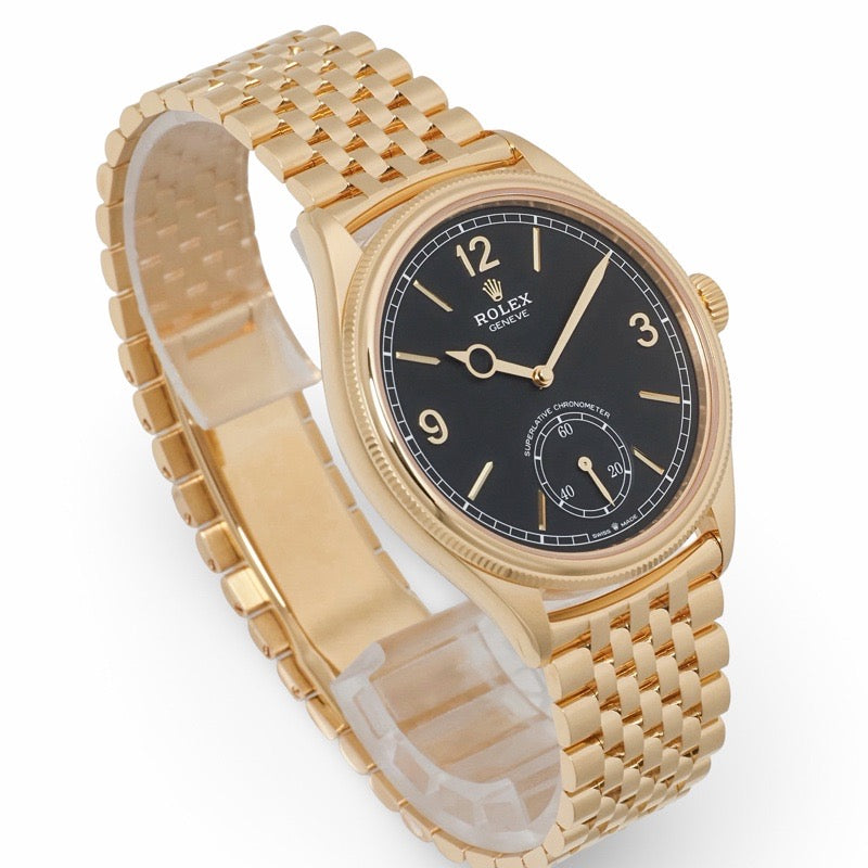 Rolex 52508 1908, Warranty 2026, Black and Yellow Gold