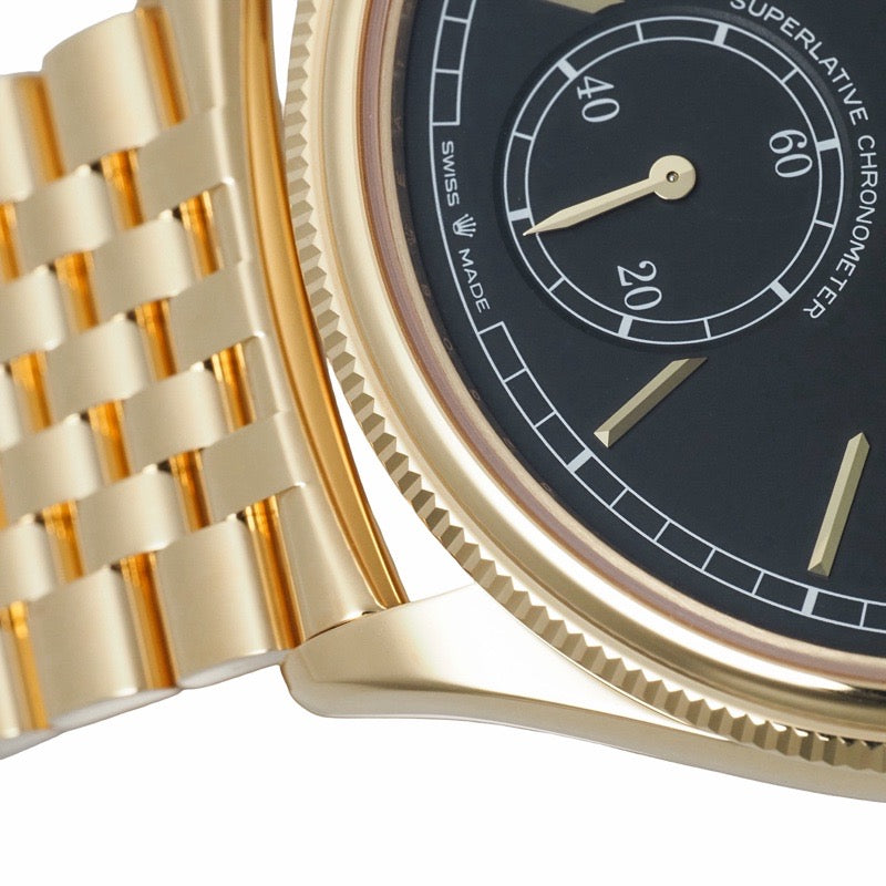 Rolex 52508 1908, Warranty 2026, Black and Yellow Gold