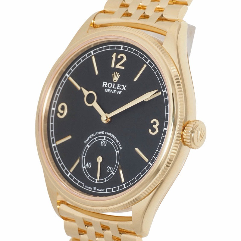 Rolex 52508 1908, Warranty 2026, Black and Yellow Gold