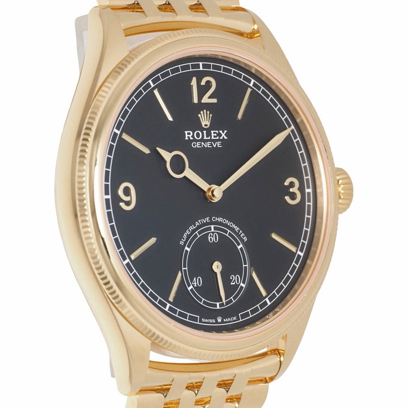 Rolex 52508 1908, Warranty 2026, Black and Yellow Gold