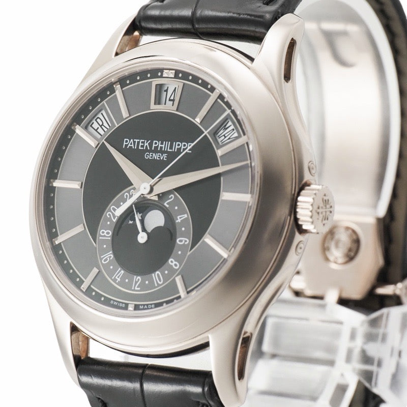 パテックフィリップ 5205G-010 アニュアルカレンダー ブラック / グレー ホワイトゴールド