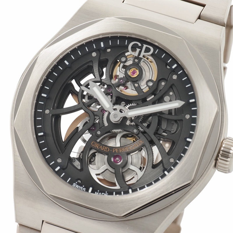 ジラール・ペルゴ 81015-53-3240-1GM ロレアート スケルトン 100本限定 YOSHIDAモデル スケルトン ホワイトゴールド