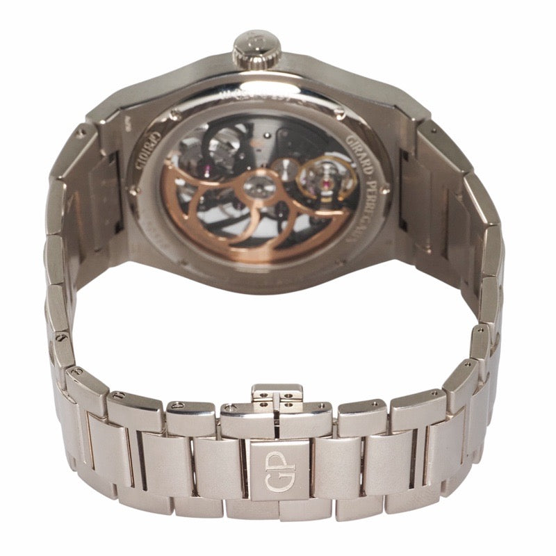 芝柏 (Girard-Perregaux) 81015-53-3240-1GM Laureato Skeleton 腕表,限量版 100 枚,吉田 (Yoshida) 款,镂空设计,白金