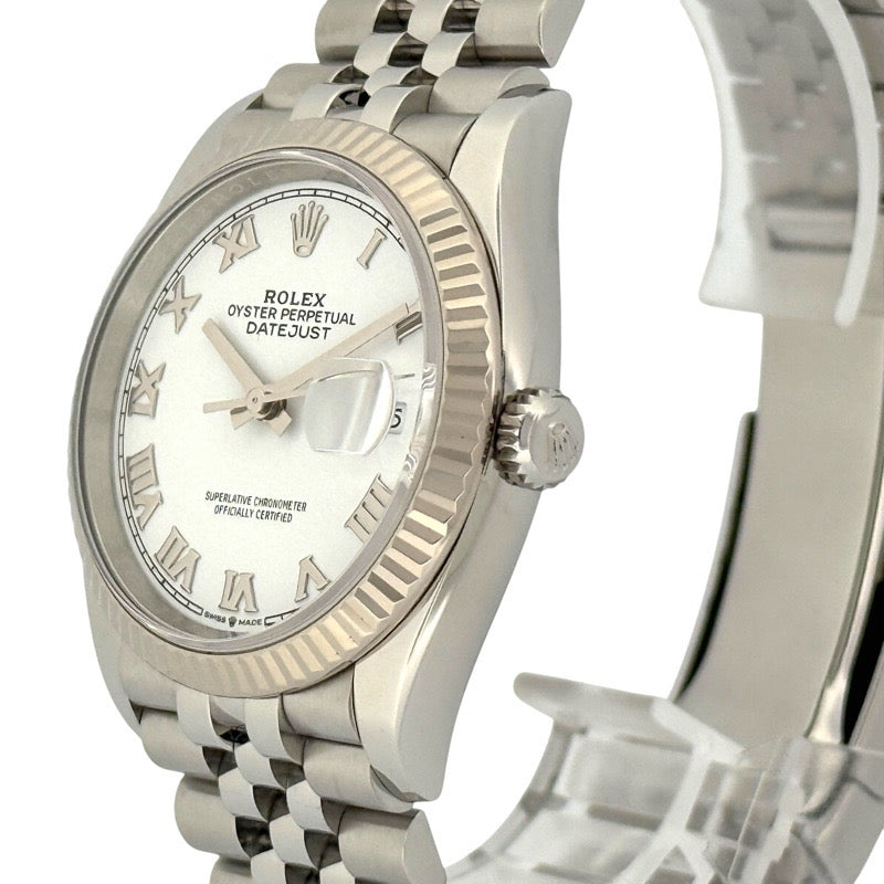Rolex 126234 Datejust Warranty 2022 White Stainless Steel
