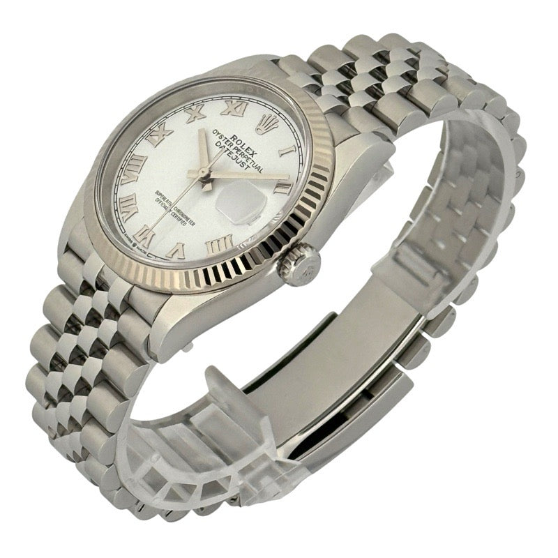 Rolex 126234 Datejust Warranty 2022 White Stainless Steel