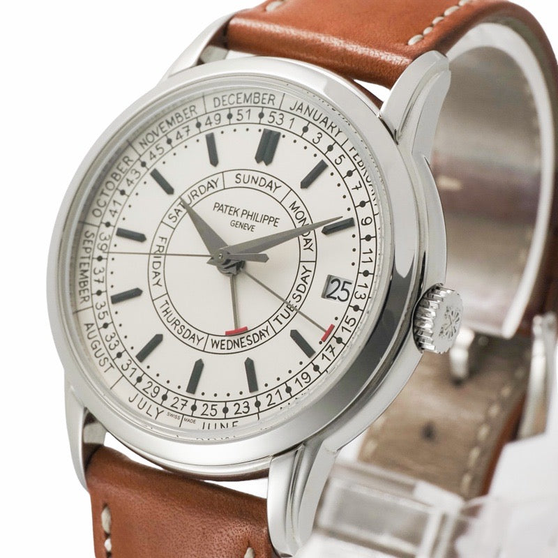 Patek Philippe 5212A-001 Calatrava Weekly Calendar Silver Opaline Stainless