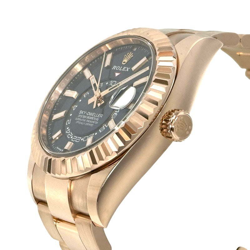 Rolex 336935 Sky-Dweller Warranty 2023 Blue Green Rose Gold