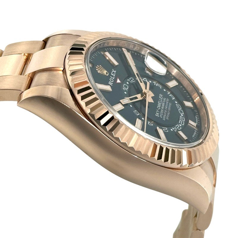 Rolex 336935 Sky-Dweller Warranty 2023 Blue Green Rose Gold