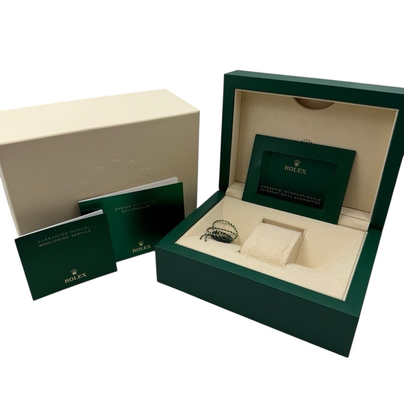 Rolex 336935 Sky-Dweller Warranty 2023 Blue Green Rose Gold