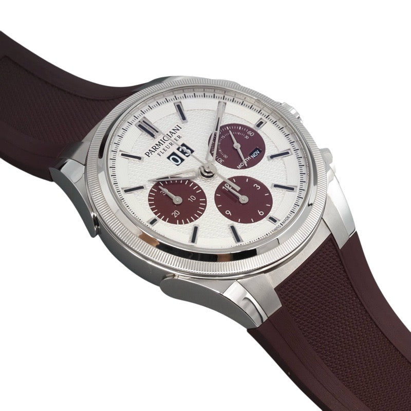 Parmigiani Fleurier PFC906-1020002-400181 Tonda GT Chronograph Silver/Granata Stainless Steel