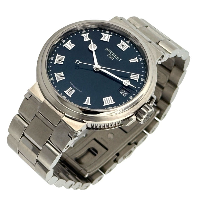 Breguet 5517TI/Y1/TZ0 Marine Warranty 2022 Blue Titanium