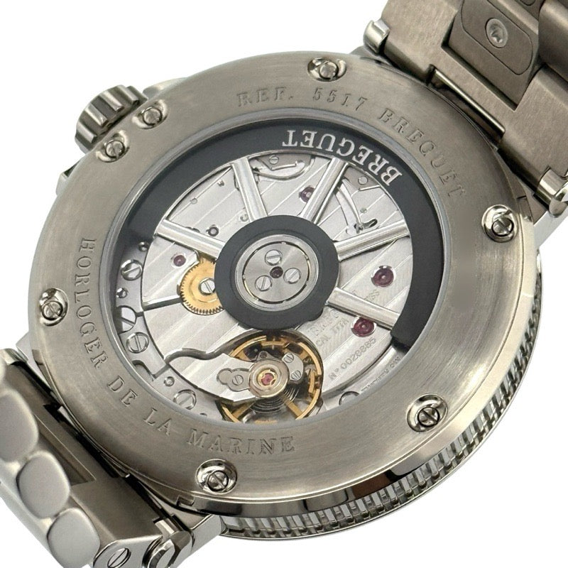 Breguet 5517TI/Y1/TZ0 Marine Warranty 2022 Blue Titanium