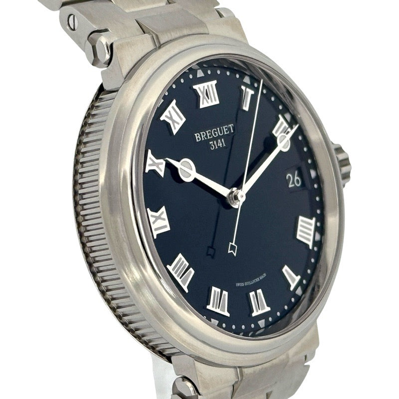 Breguet 5517TI/Y1/TZ0 Marine Warranty 2022 Blue Titanium