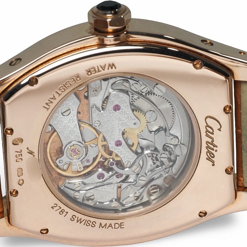 Cartier W1547451 / 2781 Tortue XL Monopusher Chrono CPCP Silver Pink Gold
