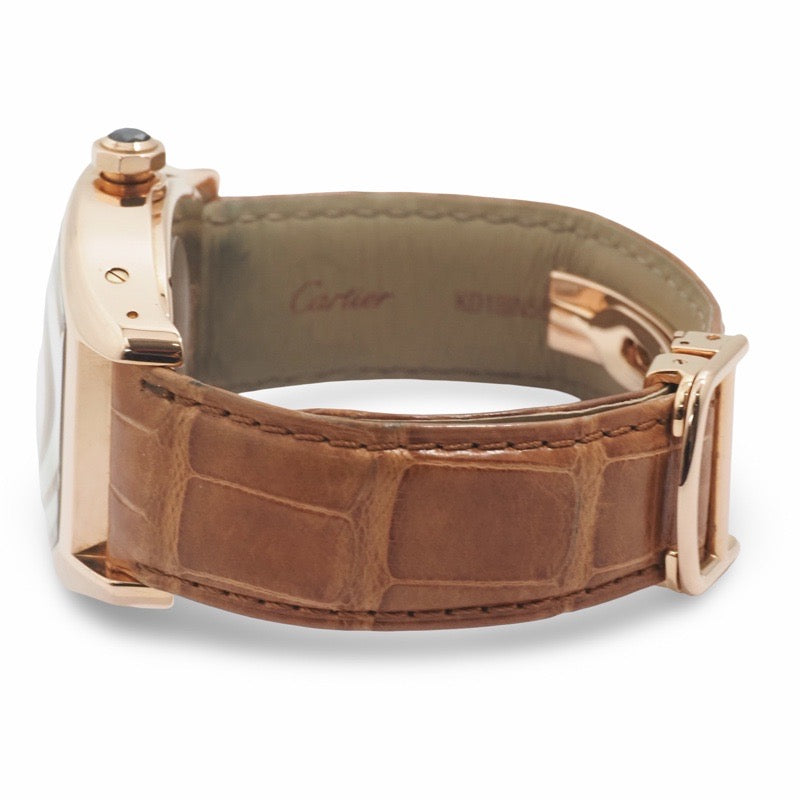 Cartier W1547451 / 2781 Tortue XL Monopusher Chrono CPCP Silver Pink Gold