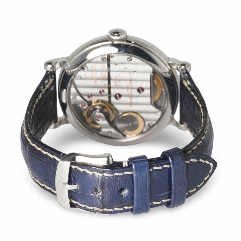 Laurent Ferrier LCF025.AC.CW Ecole Annual Calendar Blue Stainless Steel