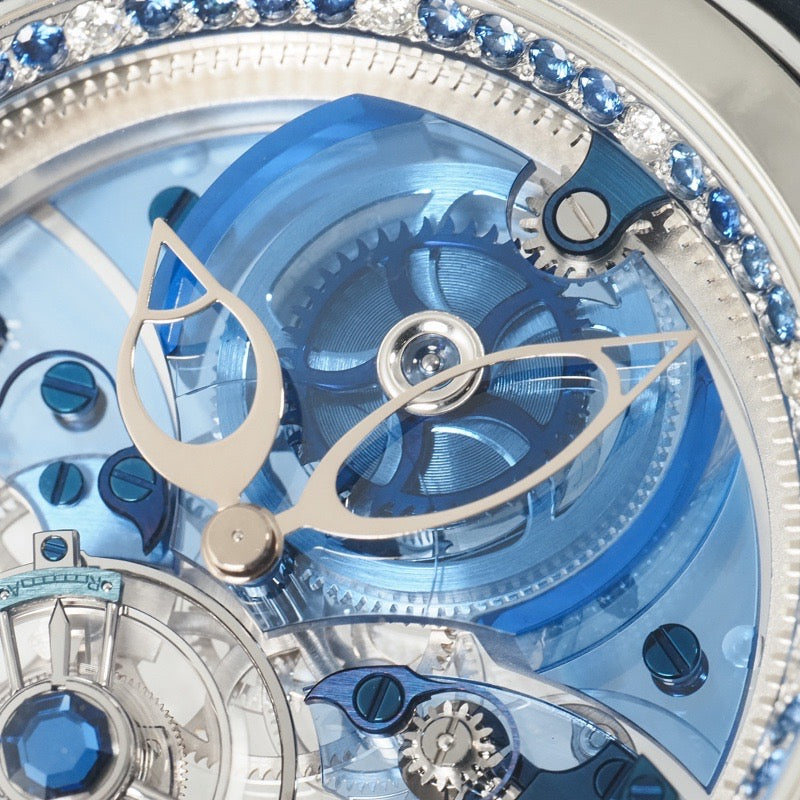 ユリス・ナルダン 799-82 ロイヤル ブルー トゥールビヨン 99本限定 ブルー プラチナ