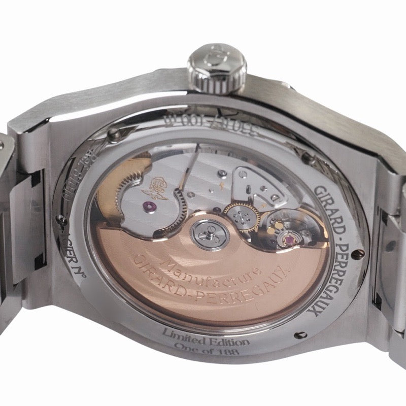 Girard-Perregaux 81010-11-433-11A Laureato Eternity Edition, Limited Edition of 188 Pieces Worldwide, Green Stainless Steel