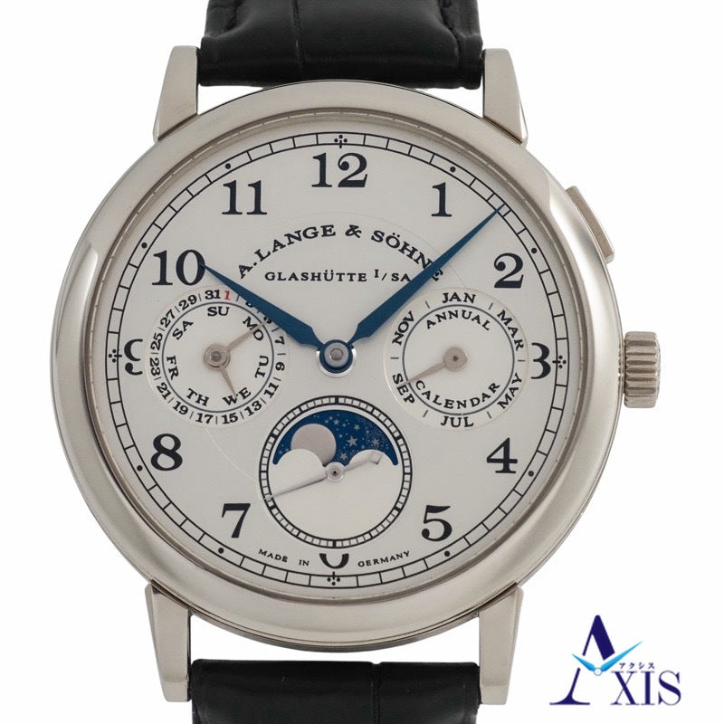 ランゲ&ゾーネ 238.026 E 1815 アニュアルカレンダー シルバー ホワイトゴールド