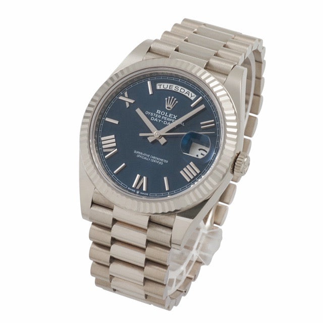 Rolex 228239 Day-Date 40 Blue White Gold