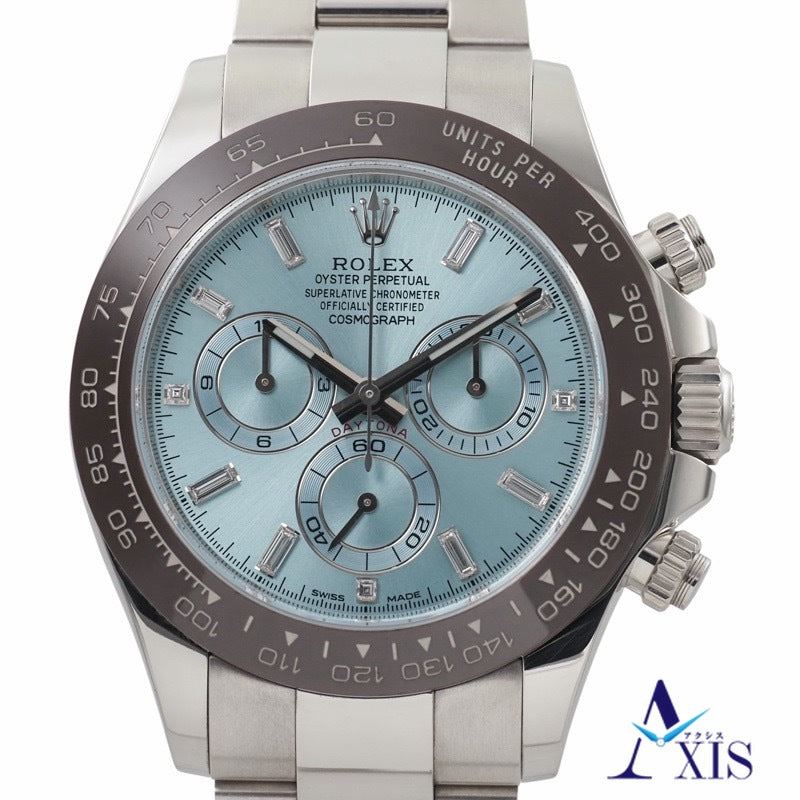 ロレックス 116506A デイトナ 保証書2021年 アイスブルー プラチナ