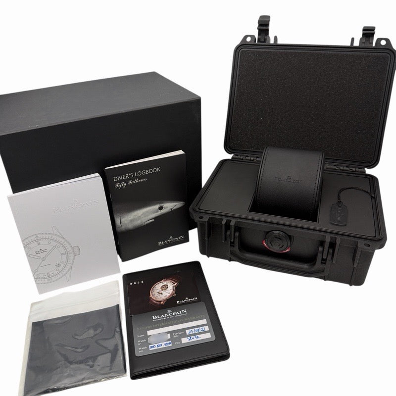 ブランパン 5000-1210-G52A フィフティファゾムス バチスカーフ グレー チタン