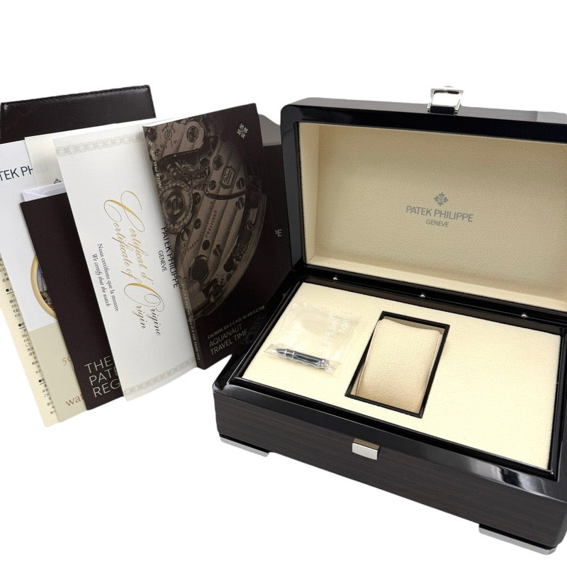 Patek Philippe 5164A-001 Aquanaut Travel Time Warranty 2022 Cal:26-330 S C FUS