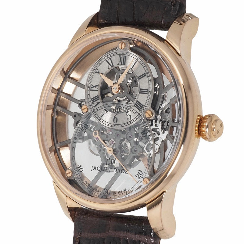 Jaquet Droz J003523240 Grande Seconde Skeleton One Skeleton Red Gold