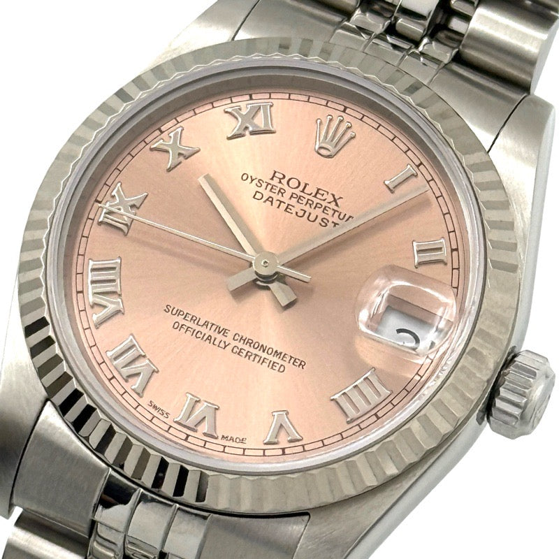 ロレックス 68274 デイトジャスト 31mm U番 ピンク ステンレス