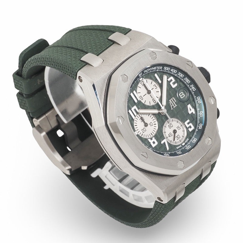 爱彼 (Audemars Piguet) 26238TI.OO.A056CA.01 离岸型计时腕表 卡其绿钛金属