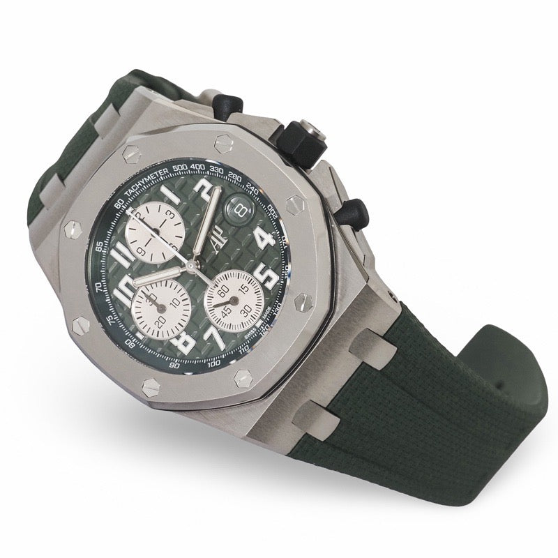 爱彼 (Audemars Piguet) 26238TI.OO.A056CA.01 离岸型计时腕表 卡其绿钛金属