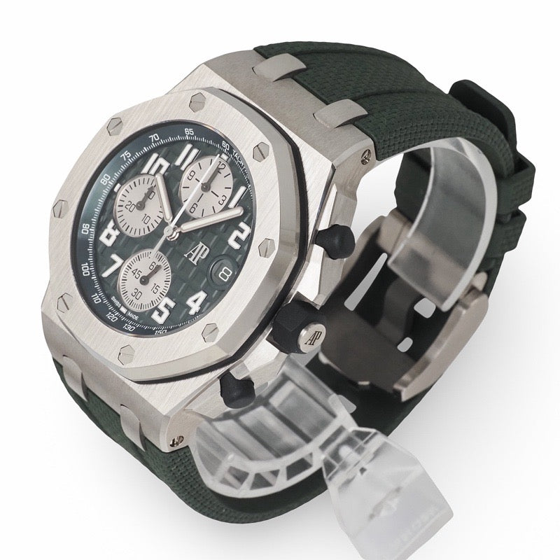 爱彼 (Audemars Piguet) 26238TI.OO.A056CA.01 离岸型计时腕表 卡其绿钛金属
