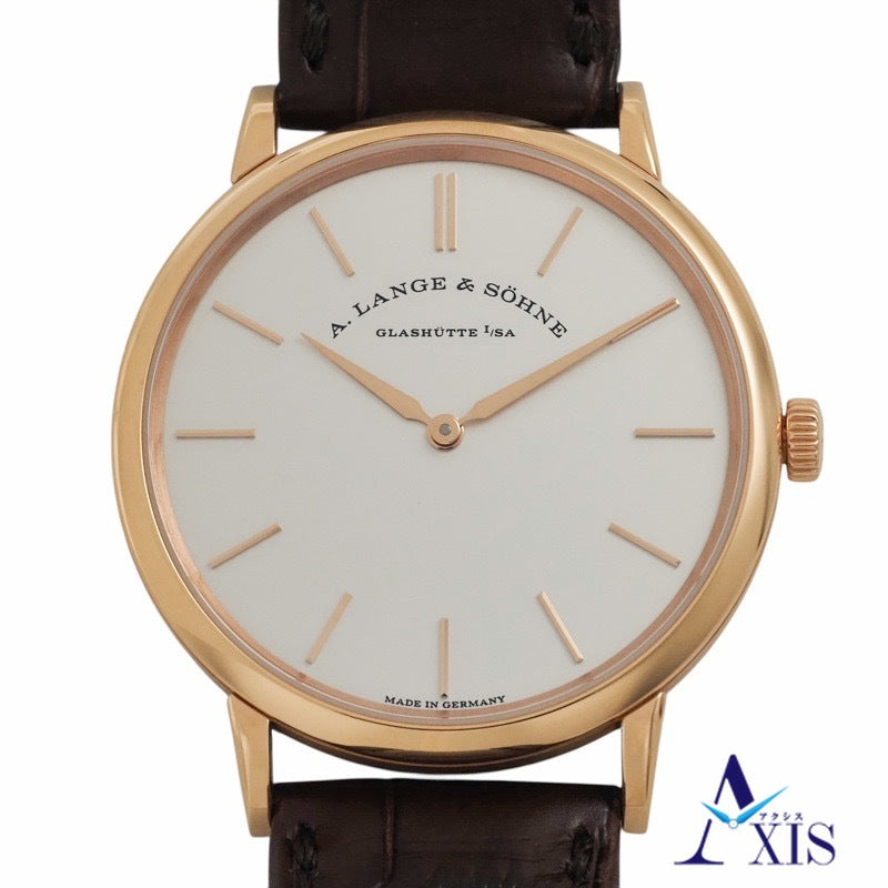 ランゲ&ゾーネ 201.033 / LSLS2014AG サクソニア フラッハ シルバー ピンクゴールド