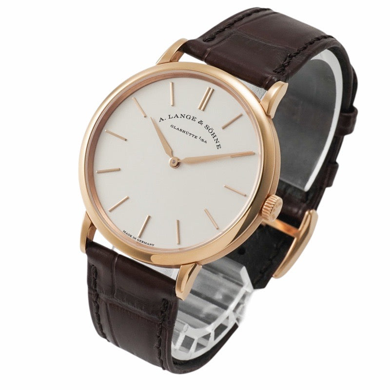 ランゲ&ゾーネ 201.033 / LSLS2014AG サクソニア フラッハ シルバー ピンクゴールド