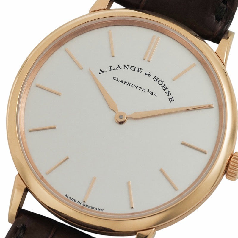 ランゲ&ゾーネ 201.033 / LSLS2014AG サクソニア フラッハ シルバー ピンクゴールド