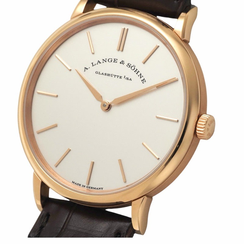 ランゲ&ゾーネ 201.033 / LSLS2014AG サクソニア フラッハ シルバー ピンクゴールド