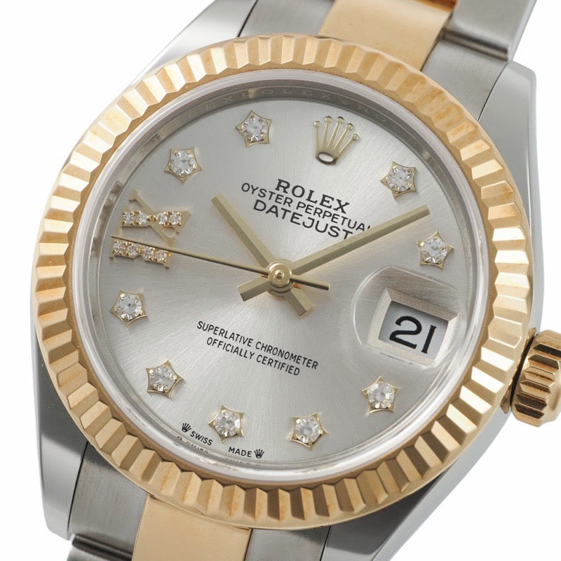 Rolex 279173G Datejust Star Diamond Silver Stainless Steel