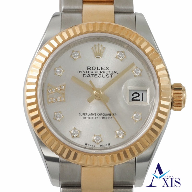 Rolex 279173G Datejust Star Diamond Silver Stainless Steel