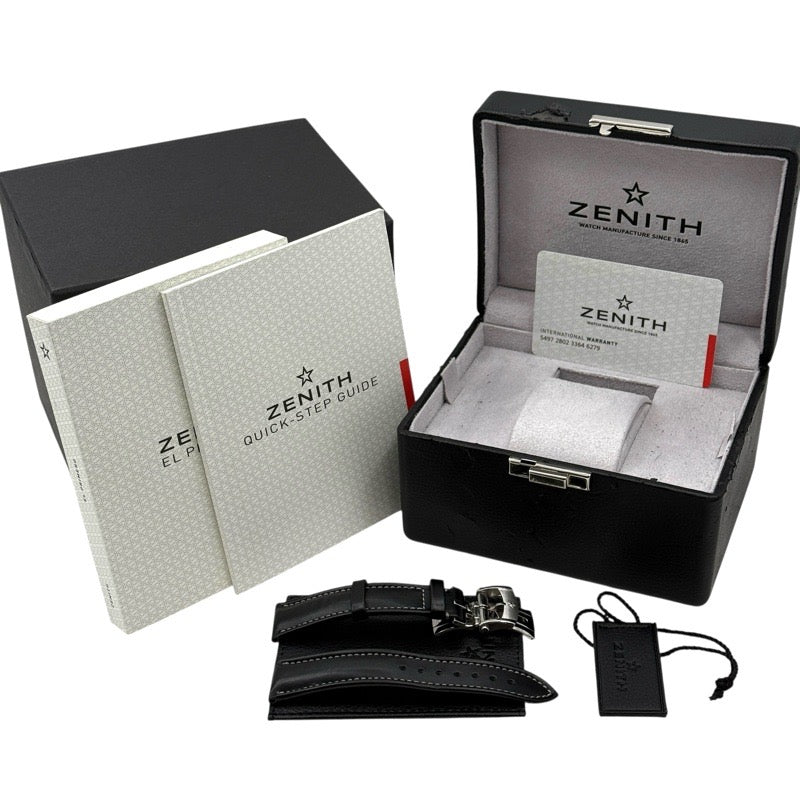 Zenith 03.2240.4069/21.C774 Zenith Heritage Chronometro TIPO CP-2 Limited to 1000 pieces Black Stainless Steel