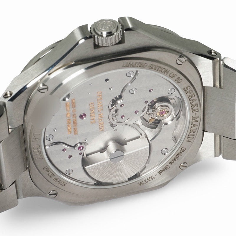 Speake-Marine 604018120 Ripples Dune Date Limited Edition of 60 Desert Sand Stainless Steel